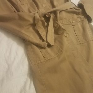 POLO by RL Trench coat inspired khaki dress.